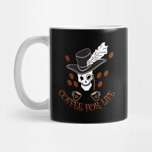 Coffee For Life Skull Coffee Mug